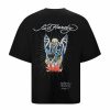 Ed Hardy Mens Flaming-Devil Oversize T-Shirt