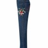 Ed Hardy Mens True-Til-Death Tattoo Graphic Denim Trousers Jeans
