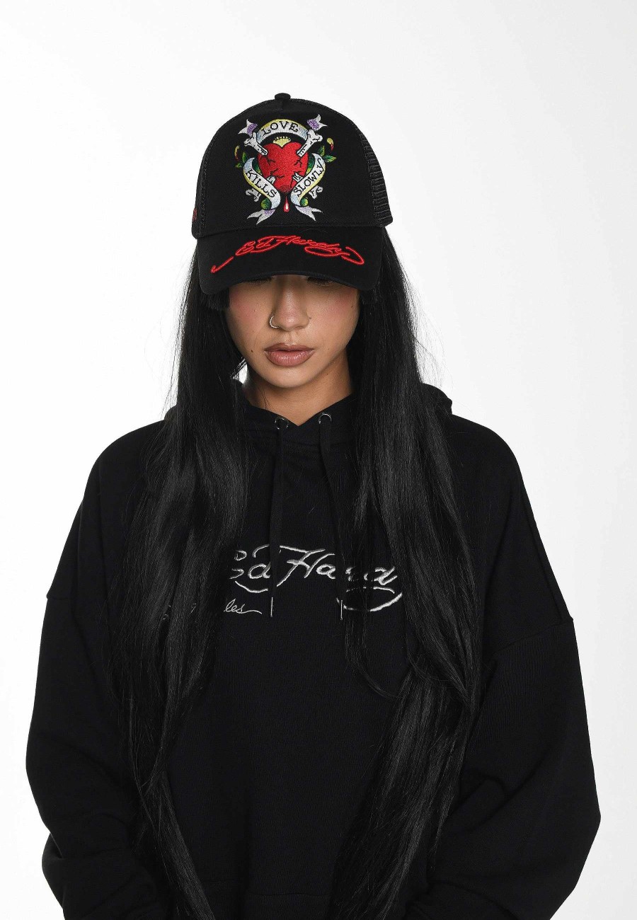 Ed Hardy Uni Slow-Killa Twill Front Mesh Trucker