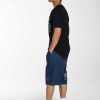 Ed Hardy Mens Battle Dragon Denim Jorts Shorts