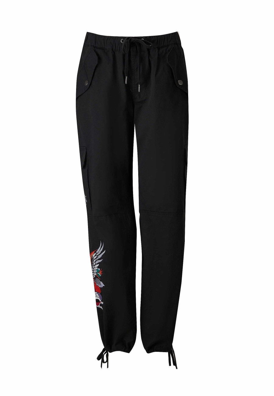 Ed Hardy Womens Brave Heart Cargo Trouser