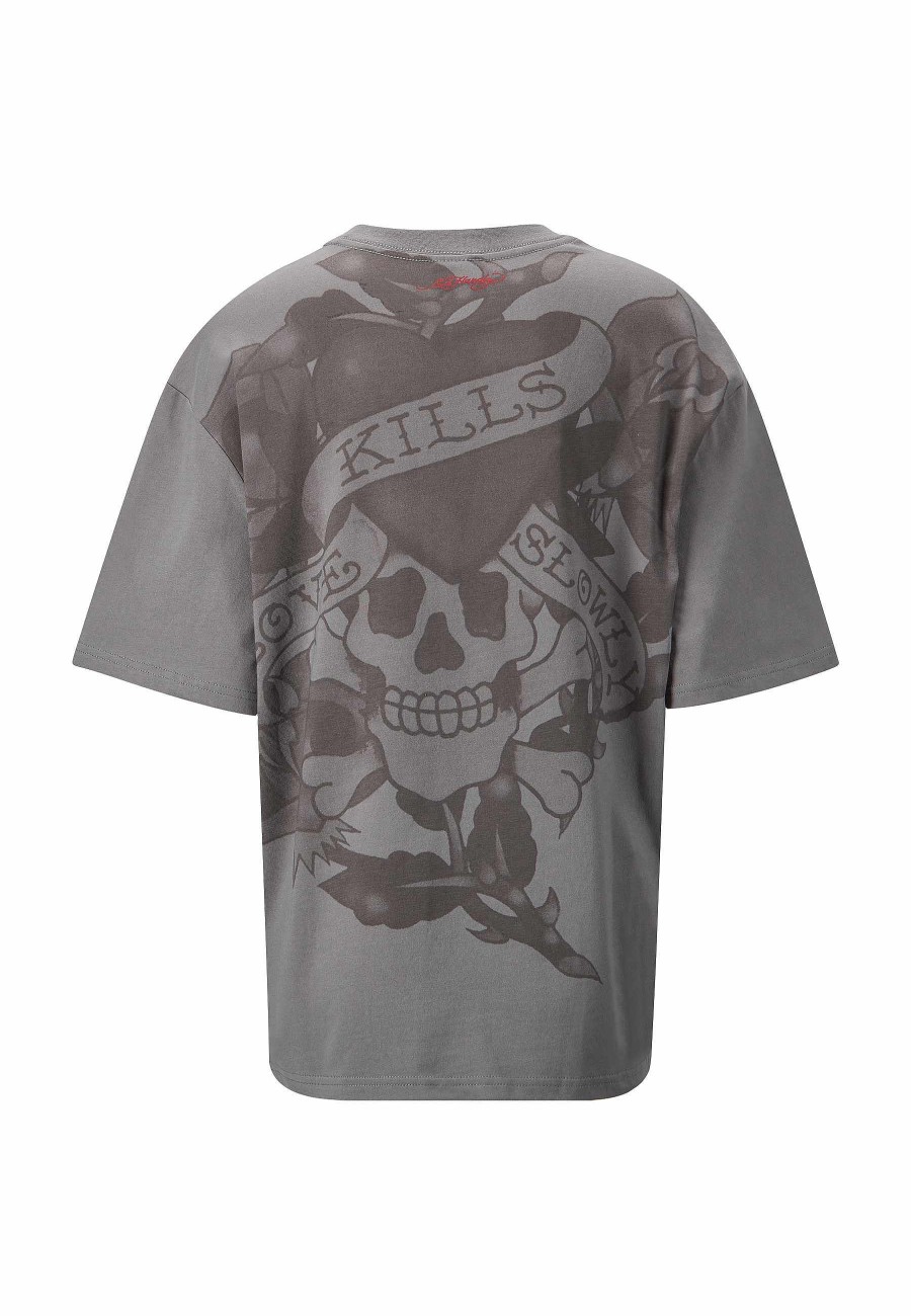 Ed Hardy Womens Kills Slowly Relaxed T-Shirt