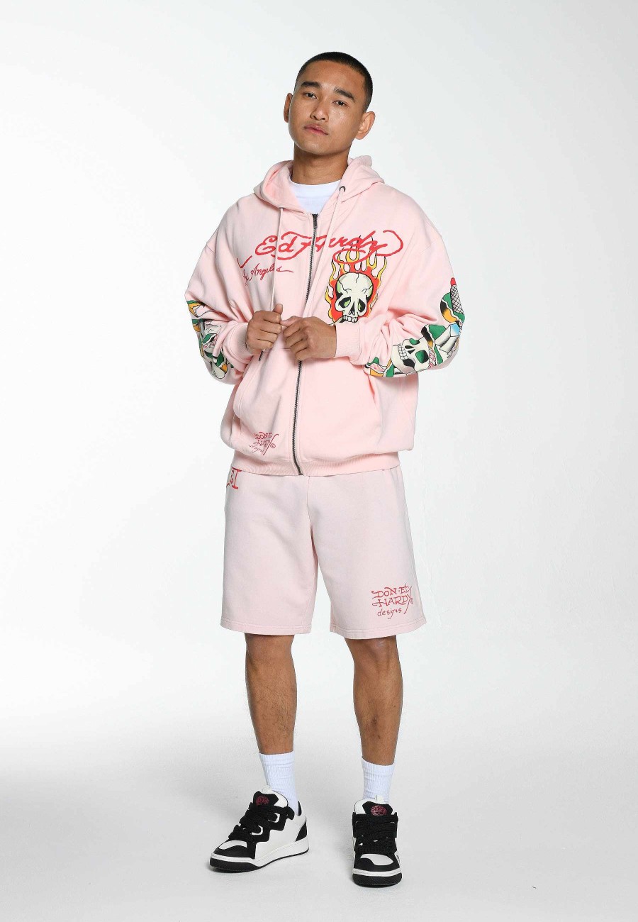 Ed Hardy Mens True Till Death Sweat Shorts