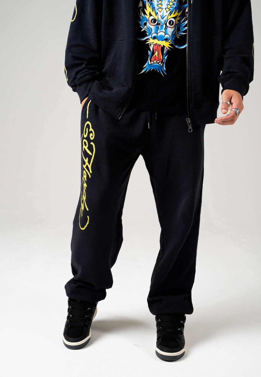 Ed Hardy Mens Back-Dragon Sweat Jogger