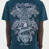 Ed Hardy Mens Big Defender Tshirt