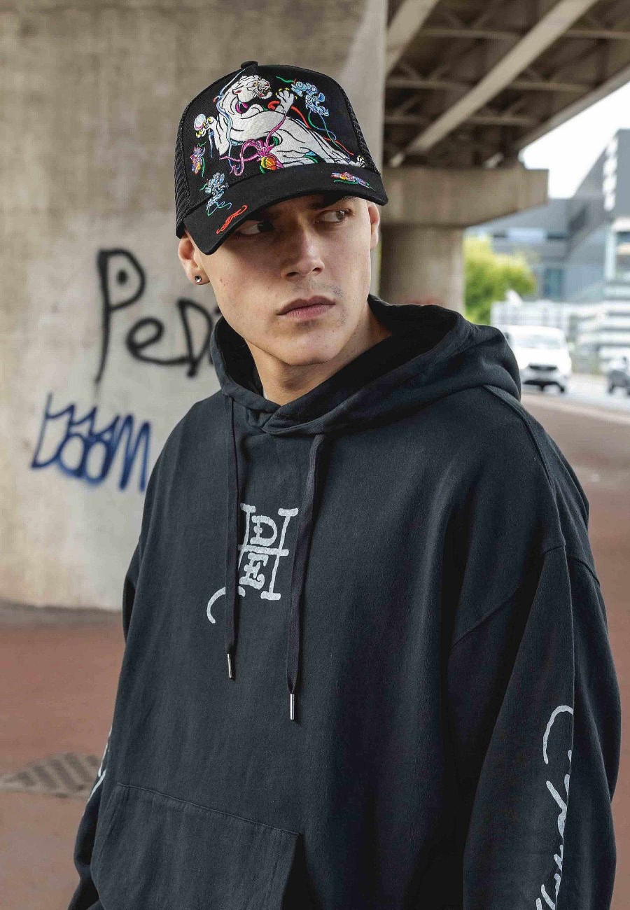 Ed Hardy Uni Mystic Panther Twill Front Mesh Trucker Cap