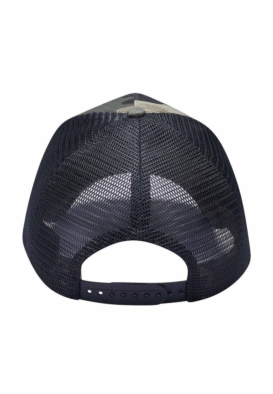 Ed Hardy Uni Hell-Fire Twill Front Mesh Trucker Cap