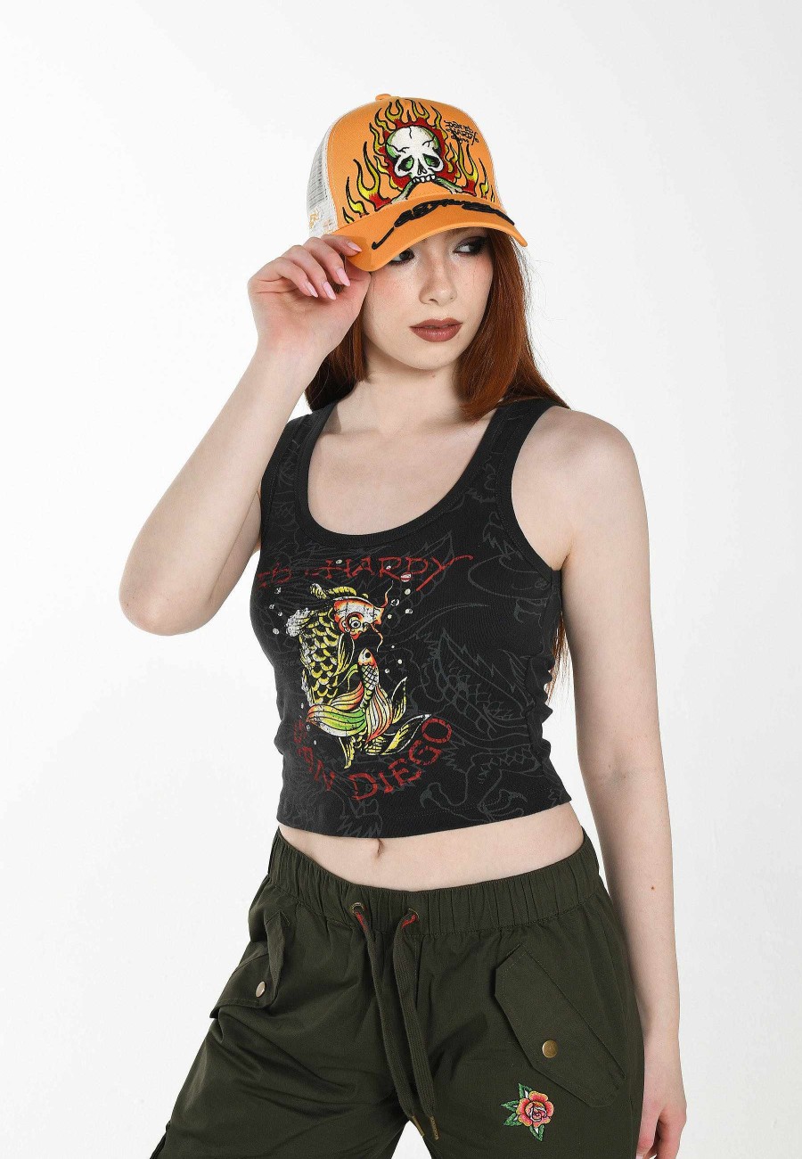 Ed Hardy Womens San-Diego-Koi Vest