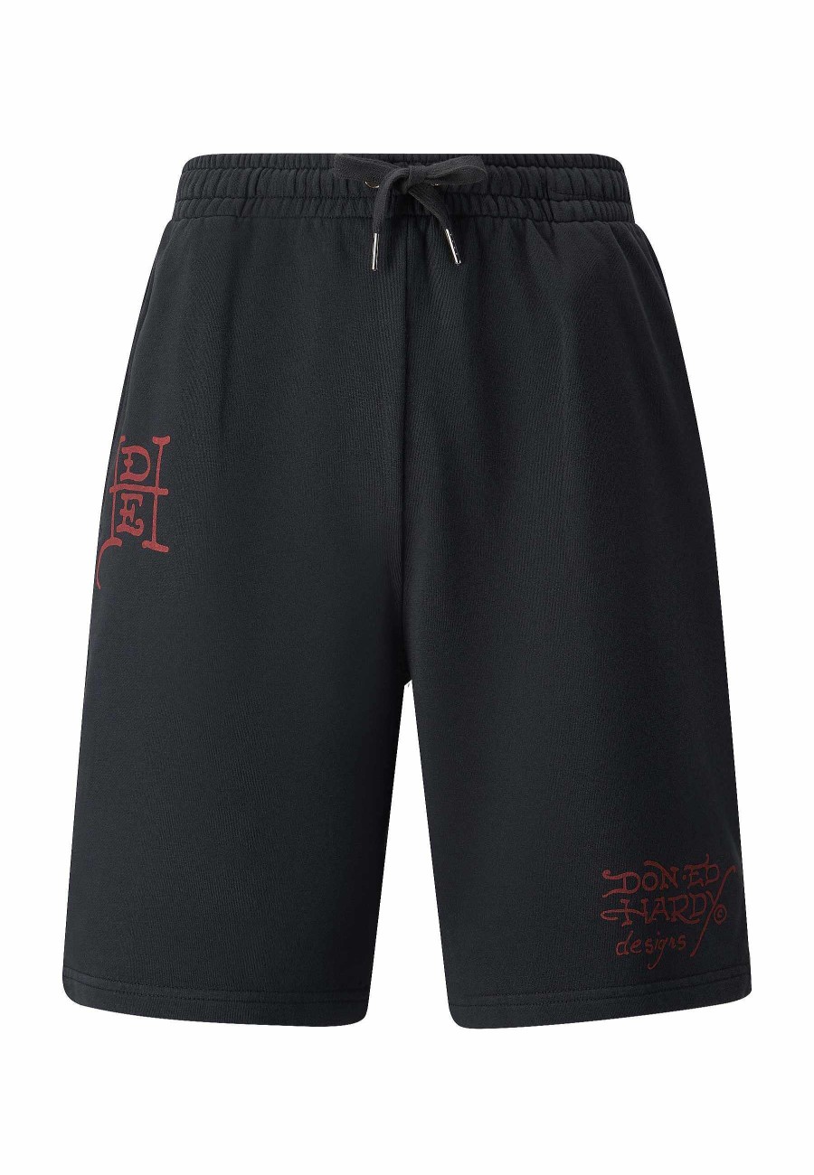 Ed Hardy Mens True Till Death Sweat Shorts