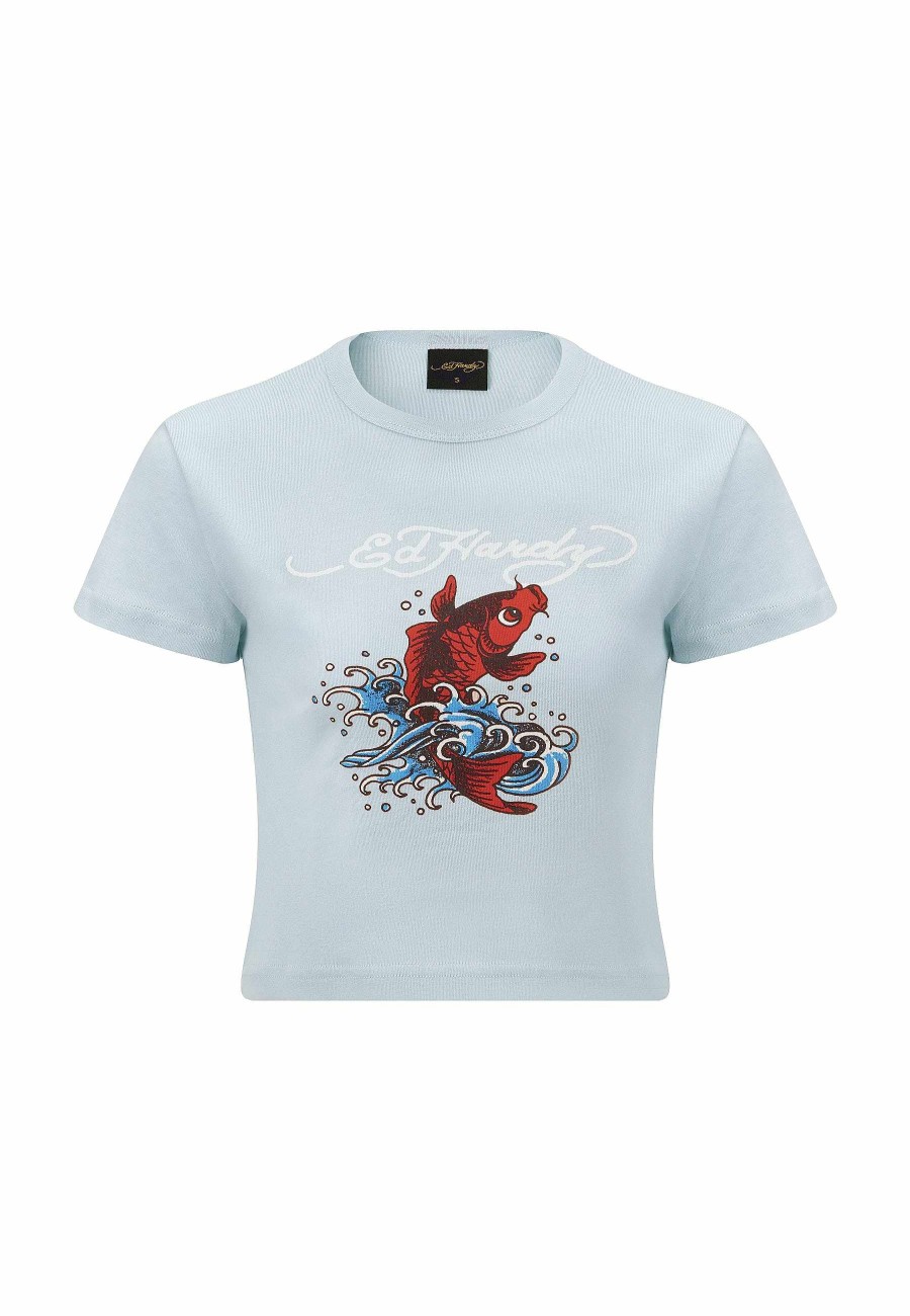 Ed Hardy Womens Koi-Baby T-Shirt
