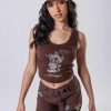 Ed Hardy Womens New York City Cropped Vest