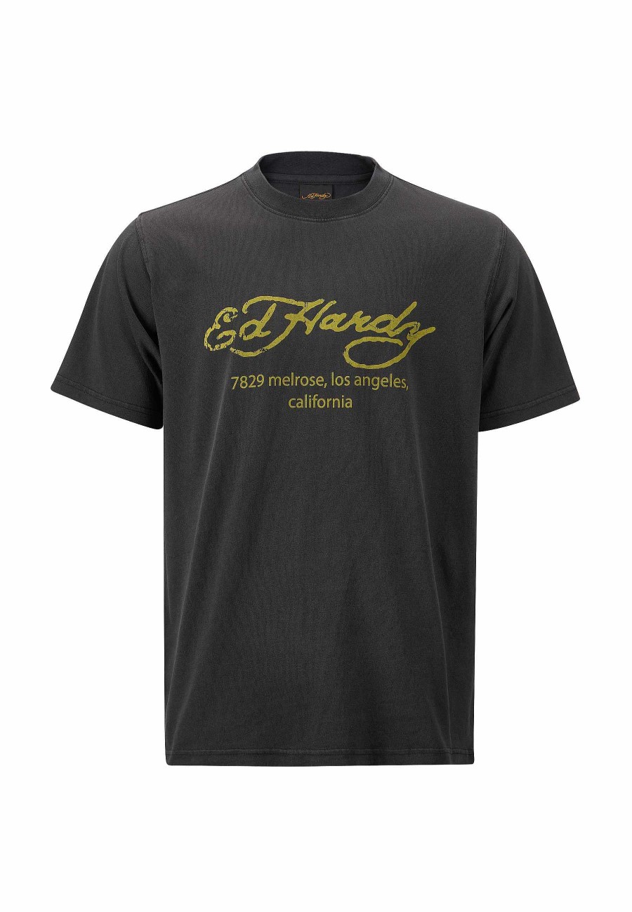 Ed Hardy Mens Love-Kills-Slant T-Shirt