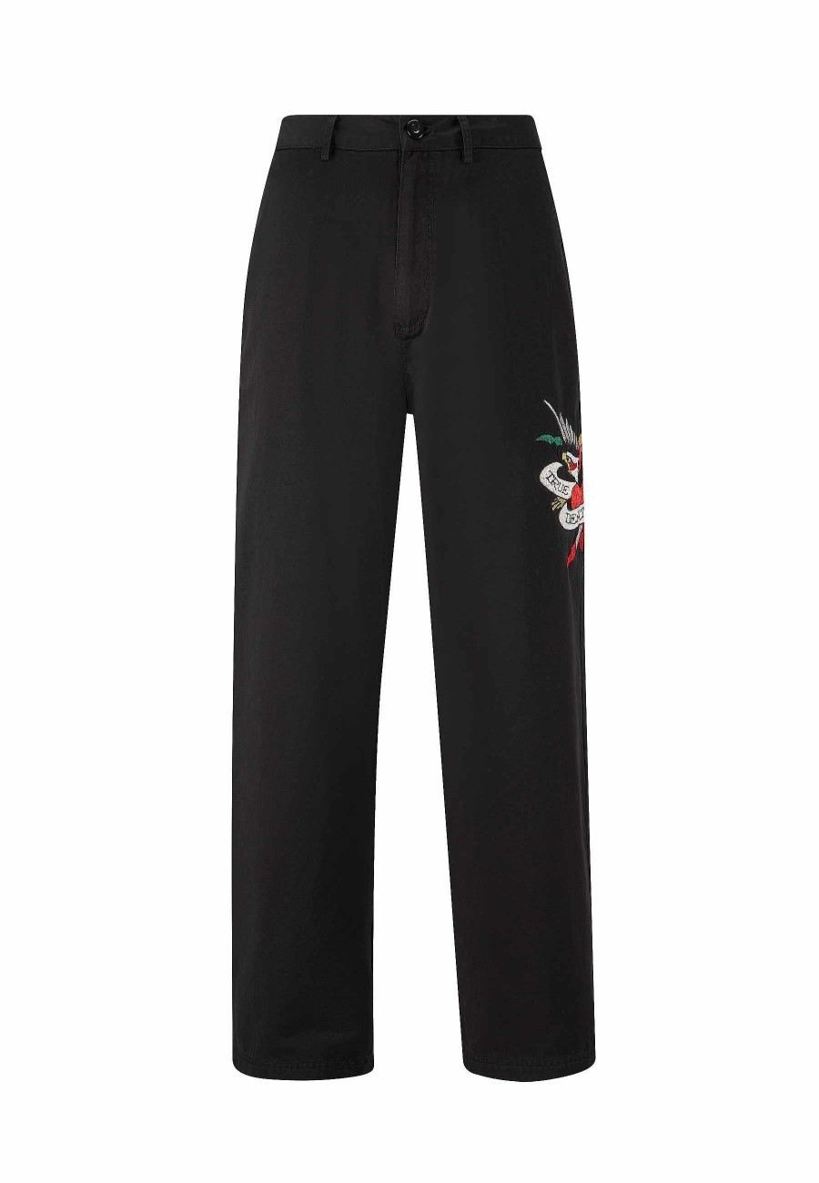 Ed Hardy Mens True Till Death Baggy Skater Chinos