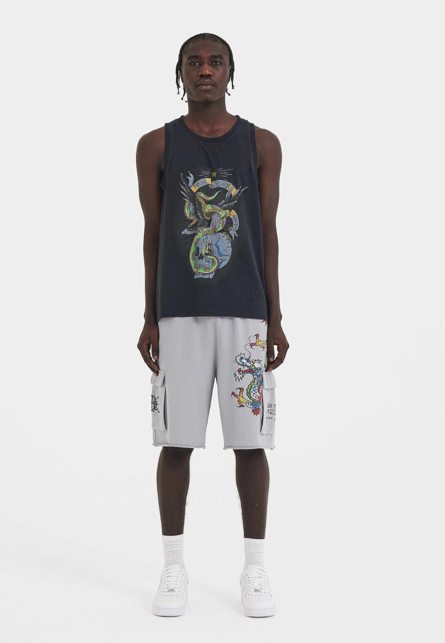 Ed Hardy Mens Eagle & Snake Battle Tank Top Vest