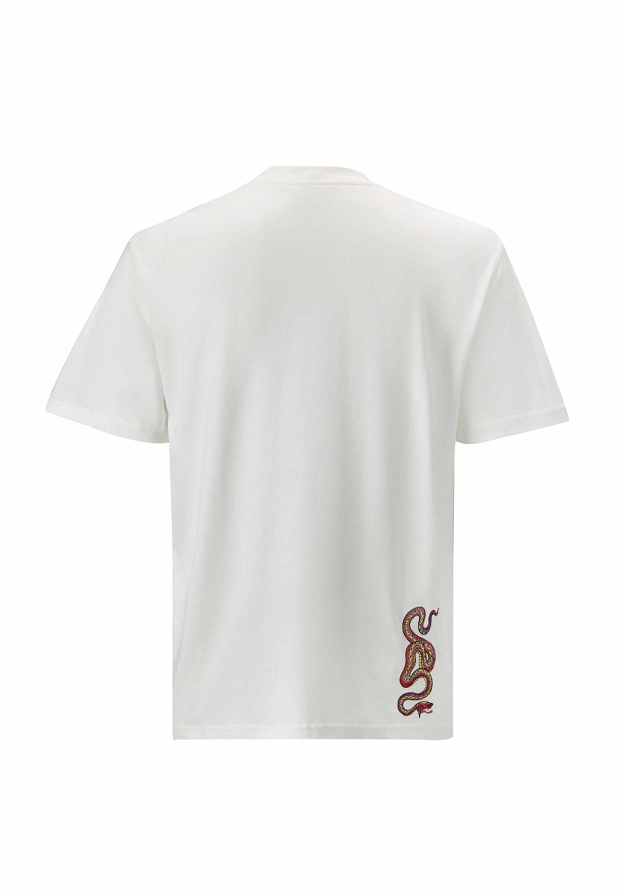 Ed Hardy Mens Vintage-Black-Line-Snake Tshirt
