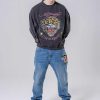 Ed Hardy Mens Tiger-Vintage Roar Crew Neck Sweatshirt
